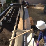 暗きょパイプ敷設状況その１