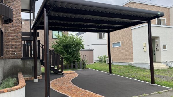既存のレンガを活かしたリフォーム｜札幌市北区の外構施工事例