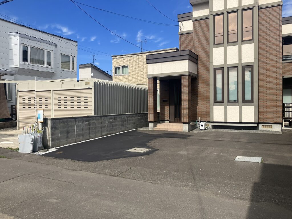 アスファルト舗装をした札幌市西区の施工事例